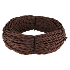 Изображение Ретро кабель витой 3х2,5 (коричневый) 20 м W6453314